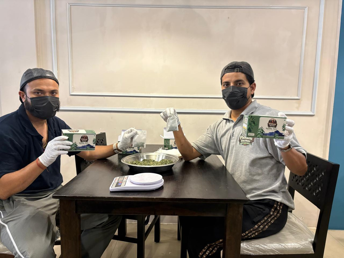Tea packing at Pahadi Bazaar